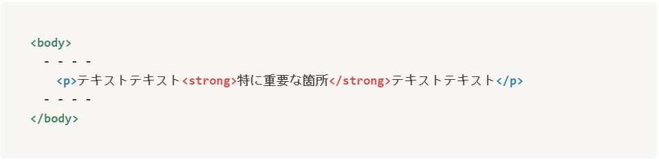 strongタグ例