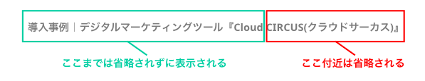 タイトルが表示される箇所